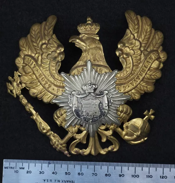 Oldenburg 91st Infantry Regt. Enlisted Frontplate for Pickelhaube Visuel 1 principal